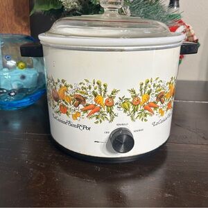 Vintage Kmart La Cuisine Sim R Pot Spice Of Life 3.5 Quart Slow Cooker - Works!